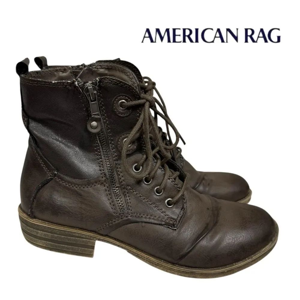 American Rag Bunkker Women's Side Zipper Ankle Boots Booties 8